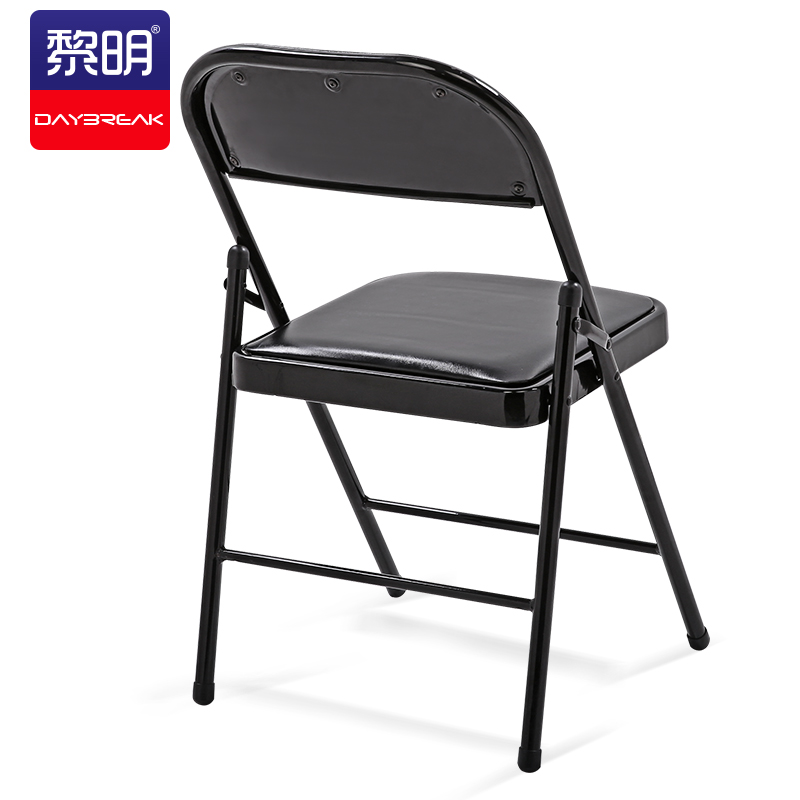 黎明 折叠椅电脑椅子办公椅人体工学会议椅背靠椅宿舍职员培训学习椅高清大图