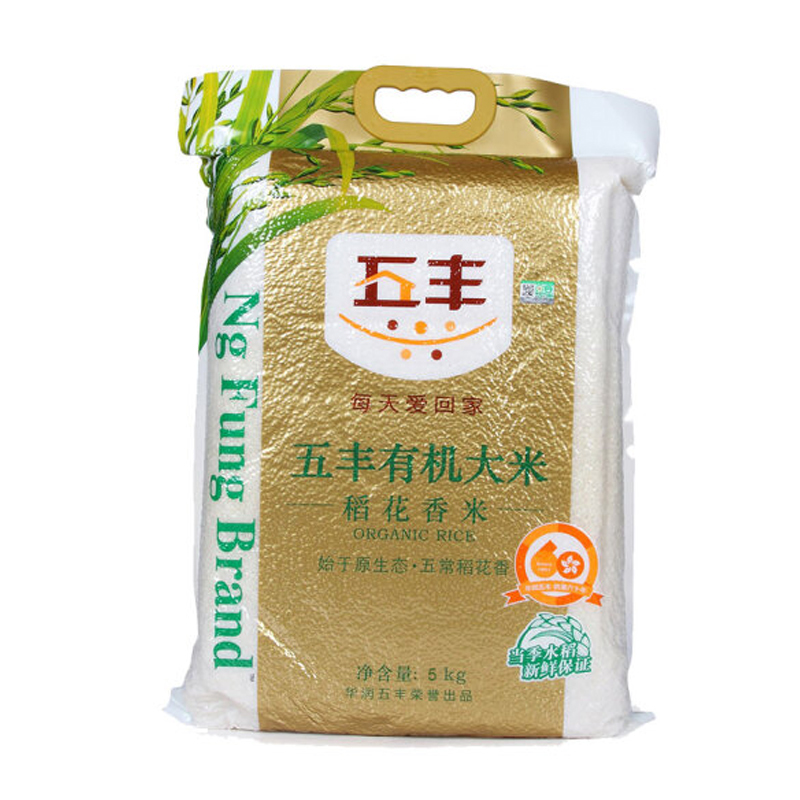 华润五丰 五常有机大米 5kg/袋