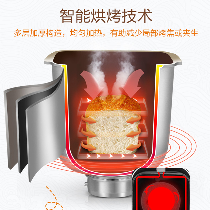 Panasonic/松下 面包机SD-PM1010家用全自动智能撒果料多功能和面