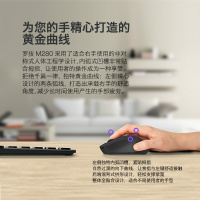 罗技(Logitech)M280无线鼠标 台式电脑笔记本电脑USB接口接收器无线光电家用游戏商务便携舒适办公鼠标 灰色