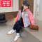 可莉允女童棉服冬装2022新款洋气儿童冬季棉衣加厚外套小女孩连帽面包服