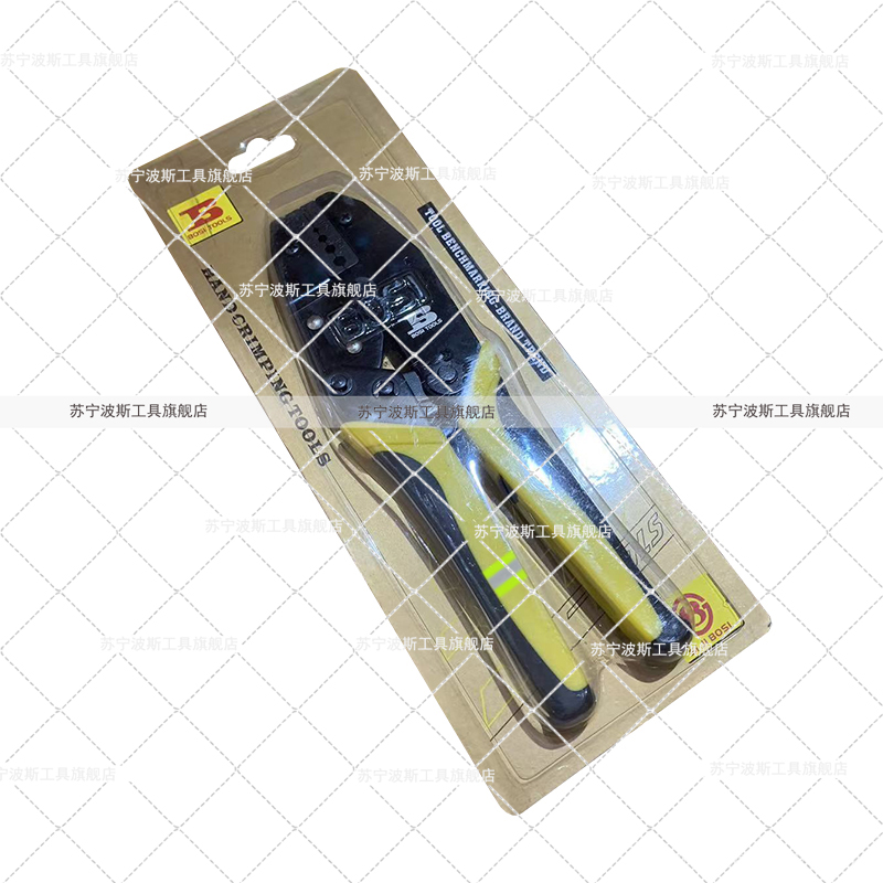 波斯(BOSI) 荧光系列棘轮式端子压接钳 BS-D2113A 把高清大图