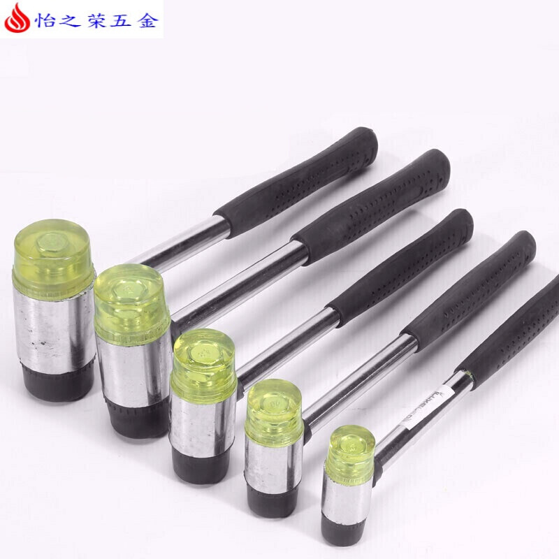 钢管柄安装锤橡胶锤地板瓷砖安装可更换锤头橡皮锤安装工具 25mm安装锤