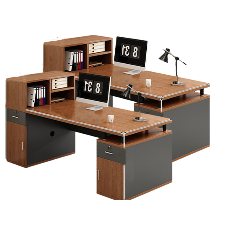 围达 办公桌 单人加高右柜 张高清大图