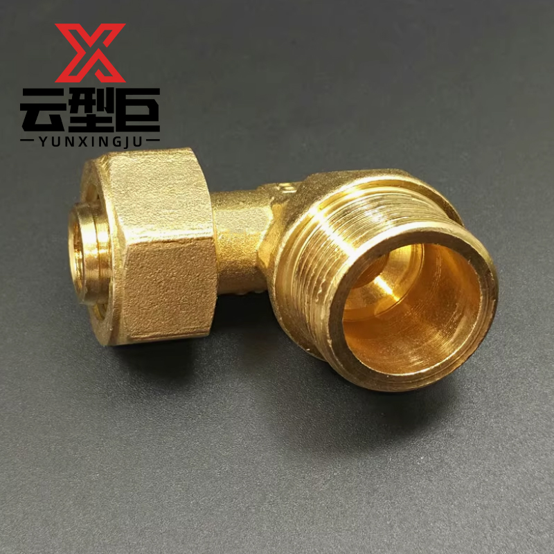 云型巨 铝塑管外丝弯头 铝塑管水管接头太阳能暖气片配件 25*1/2(4分)个高清大图