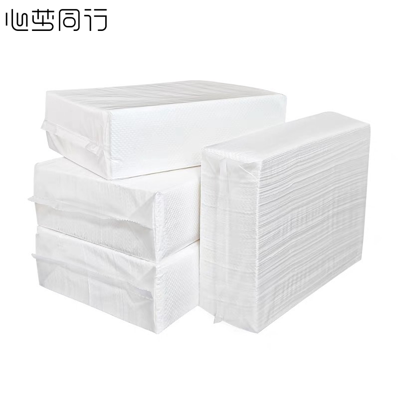 心梦同行擦手纸洗手间用纸厕所抹手干手纸 单层/200*230mm/200抽/2640/包高清大图