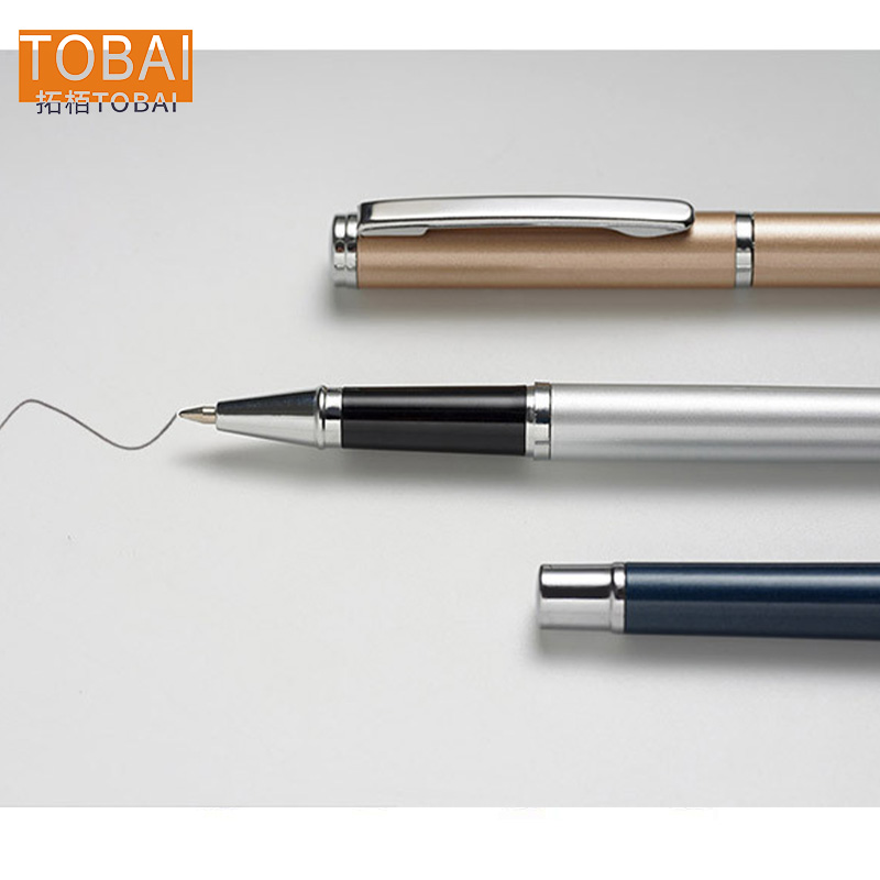 拓栢路外宣传签字中性笔可定制宣传语BW-22C支高清大图