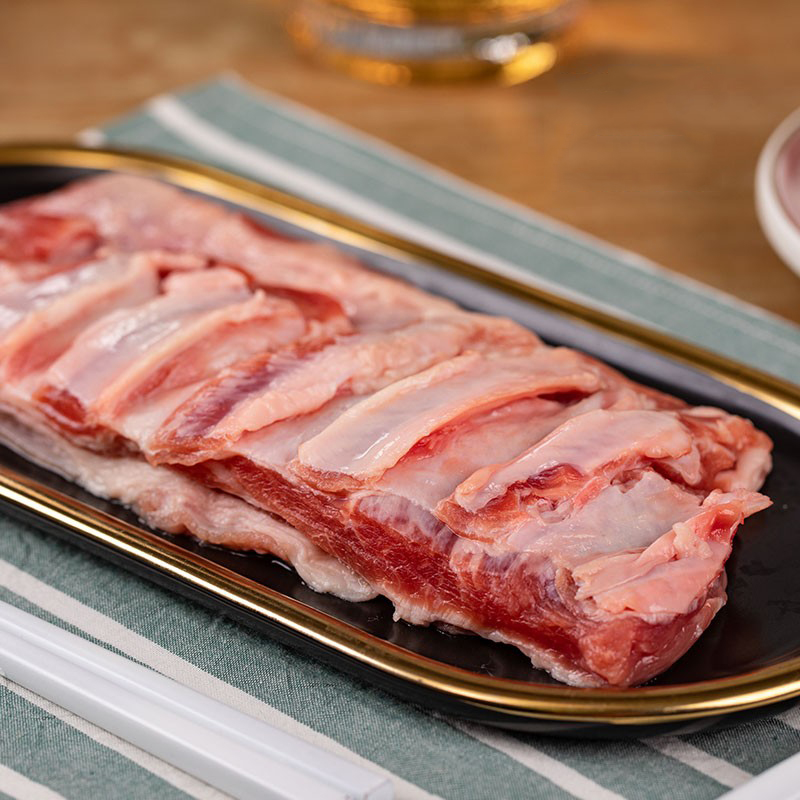 食无竹 原切剔骨羔羊排肉500g 肥瘦相间 原切无注水非调理不拼接羔羊高清大图