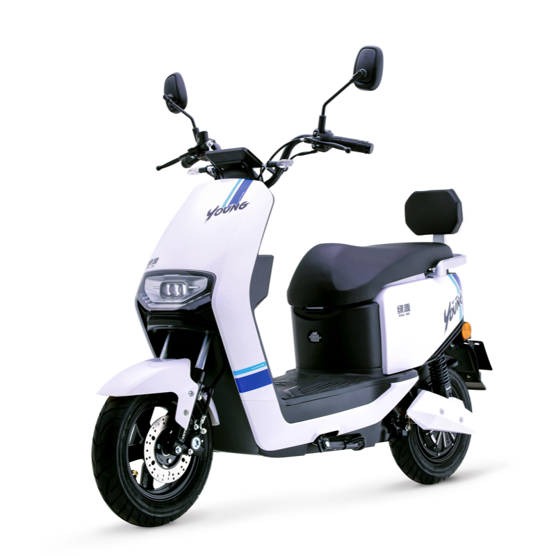 绿源电动车新款60v电动电瓶车mec男女双人时尚运动高速电动摩托车