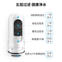 TCL净水器家用厨房水龙头过滤器 自来水净化滤水器前置直饮净水机 一机六芯