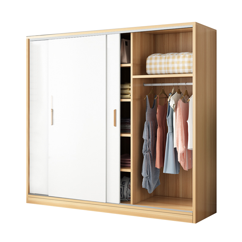 伊洛源 简约木质衣柜高清大图