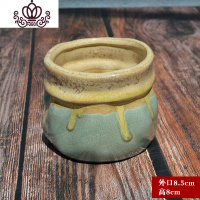 封后多肉植物老桩大老桩花盆肉肉瓷盆陶瓷简约种植盆透气粗 100号盆[口径8.5厘米高8厘米] 中等
