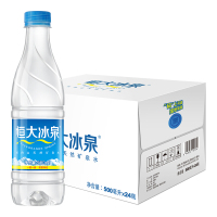 恒恒大冰泉 长白山天然弱碱性矿泉水 500ml*24瓶 整箱装 GD