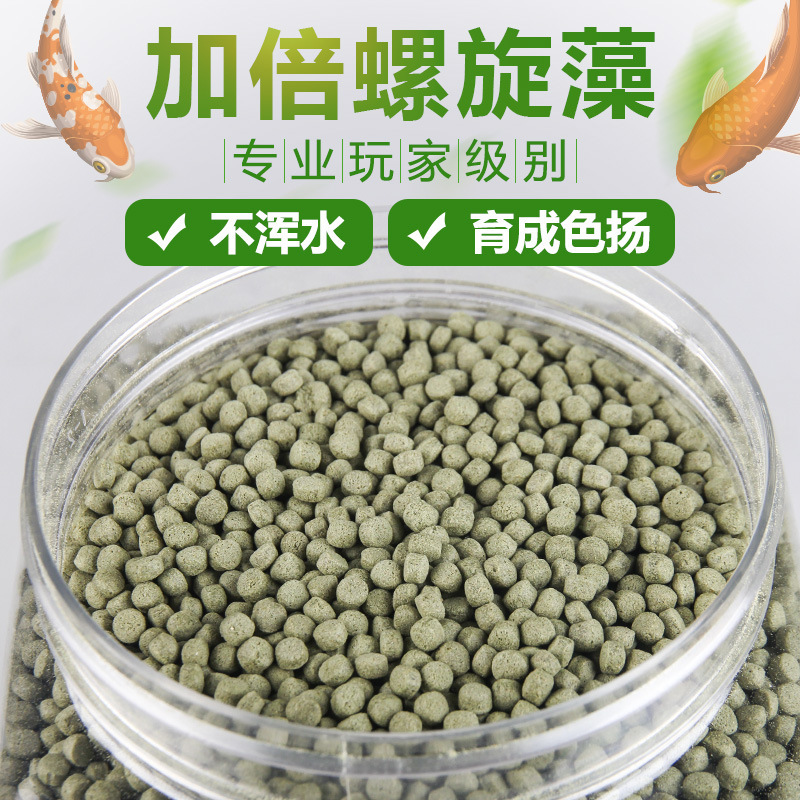 鱼食 鱼饲料 颗粒 锦鲤饲料 金鱼饲料 鱼粮 观赏鱼饲料 哥斯拉胚芽锦鲤鱼食大颗粒2500ML