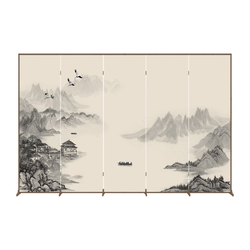 豫众诺 木制山水隔断 1200*2400mm 组高清大图