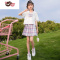 绿彩虹光女童连衣裙夏装洋气儿童水手服公主裙子夏季jk制服套装学院风