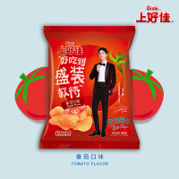 王一博同款 上好佳 田园薯片 番茄味 80g 膨化休闲零食小吃办公室宅家