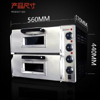 lecon/乐创洋博 PO2PT 商用烤箱 电烤箱商用 烤炉双层蛋糕面包大烘炉设备 二层披萨美美的烤箱