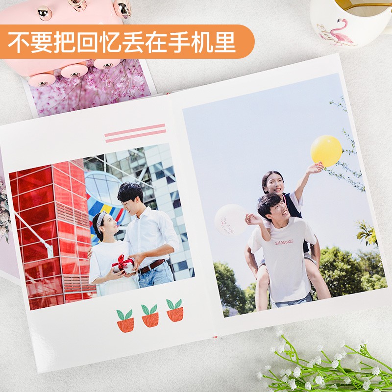 网红照片书定制纪念册手工情侣创意diy制作冲洗高清相册本簿 三维工匠 32p磨砂硬壳硬页-建议放入36-65张照片高清大图