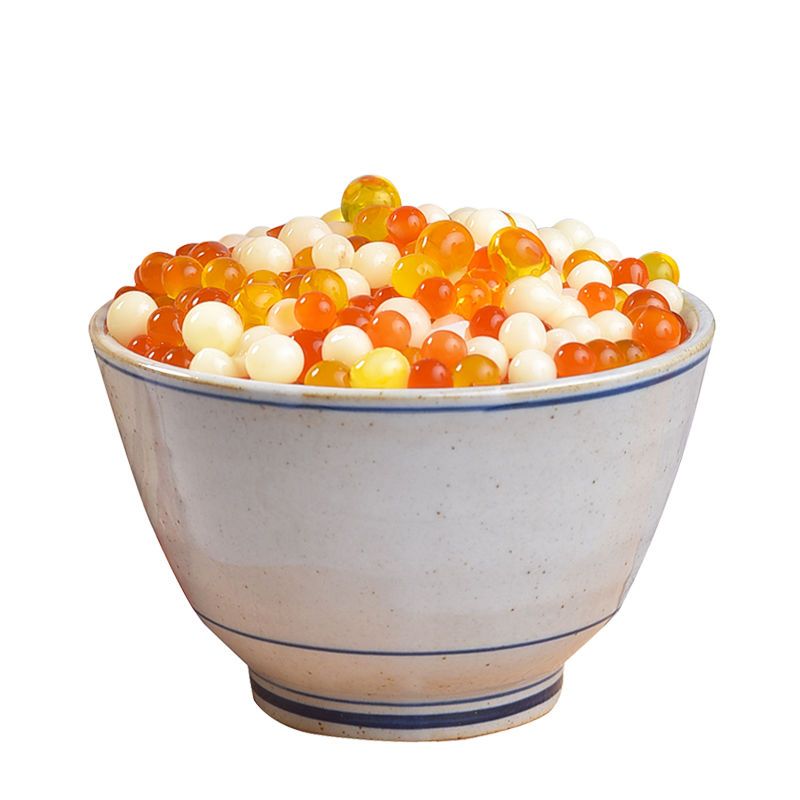 三色椰果粒水晶果彩色椰果肉水果捞配料奶茶店专用桶装商用珍珠 袋装