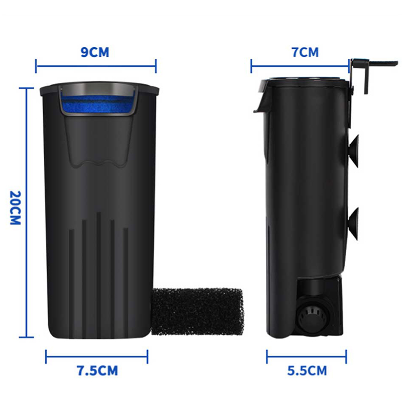 乌龟缸低水位过滤器龟缸吸粪除便净水养龟浅水免换水过滤泵高清大图