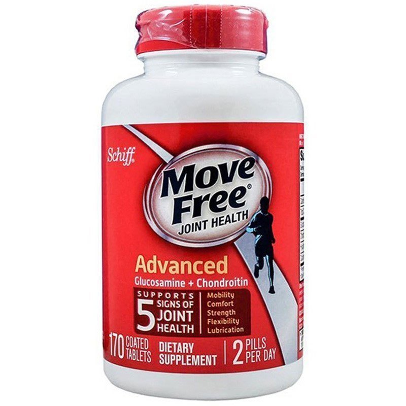 [日常关节保养]Schiff 旭福 Movefree 维骨力氨糖软骨素片 红瓶 170粒/瓶 美国进口