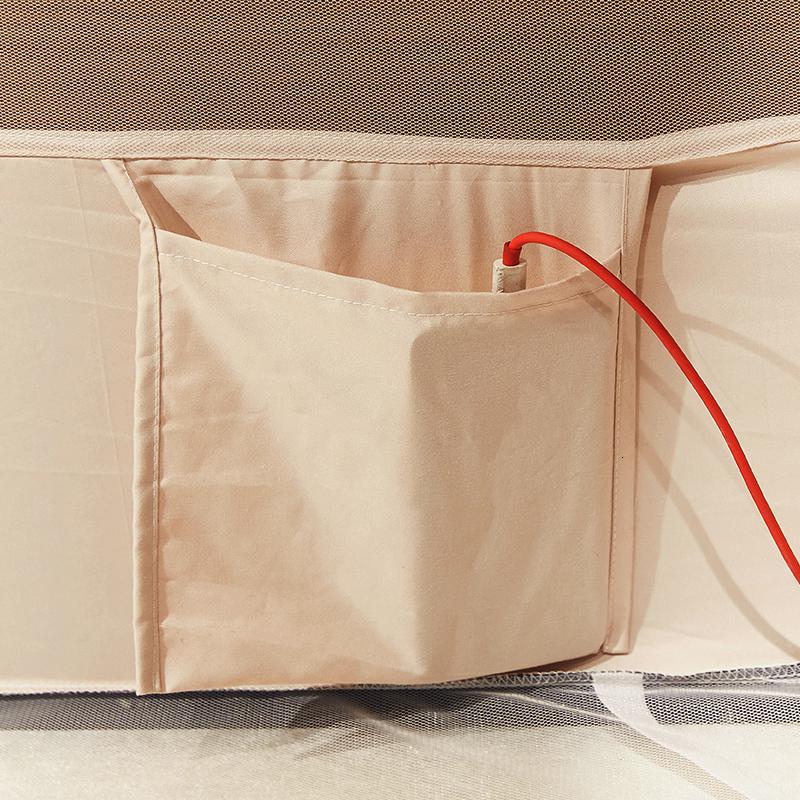 家柏饰(CORATED)新中式蚊帐儿童防摔家用公主风1.5m1.8m床加密坐床三开支架纹账高清大图