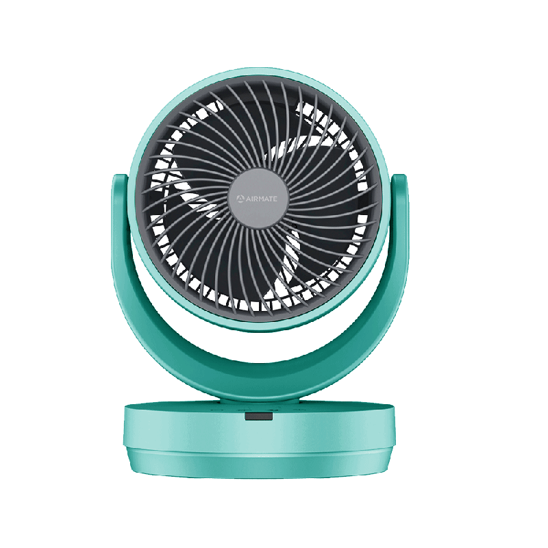 遥控款绿色 艾美特(airmate)空气循环扇/台式小风扇 家用涡轮空气对流