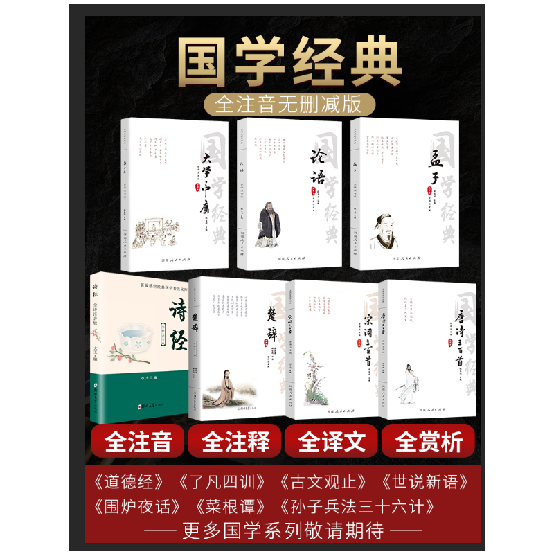 [正版]注音版唐诗宋词全译唐诗三百首全集唐诗宋词三百首 唐诗宋词元曲全集鉴赏辞典中国古诗词全集中小学生注音版少年上书