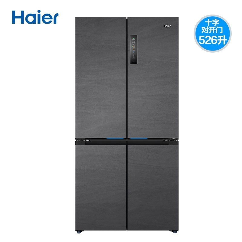 海尔haierbcd526wghtd14s8u1冰箱十字对开冰箱526升双开四门家用一级