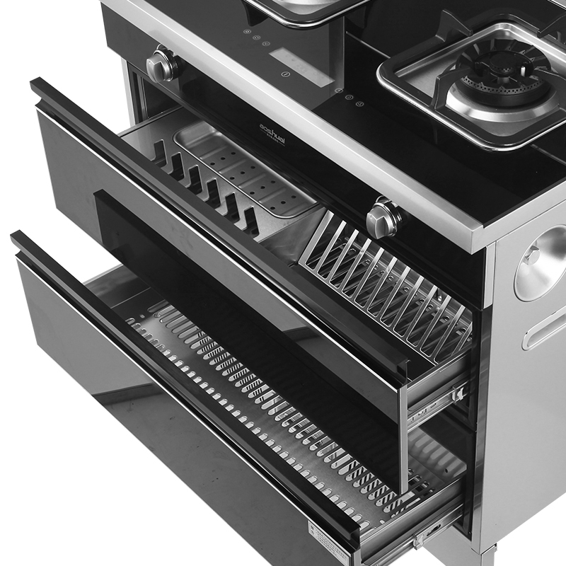 奥帅aoshuaiq5l天然气集成灶52kw天然气燃气灶集成灶一体式烟灶消毒柜