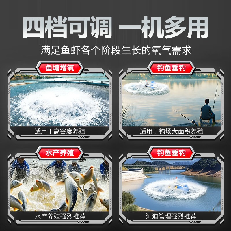 CIAA德国永磁变频鱼塘增氧机叶轮式自动大型增氧泵氧气泵鱼塘养殖高清大图