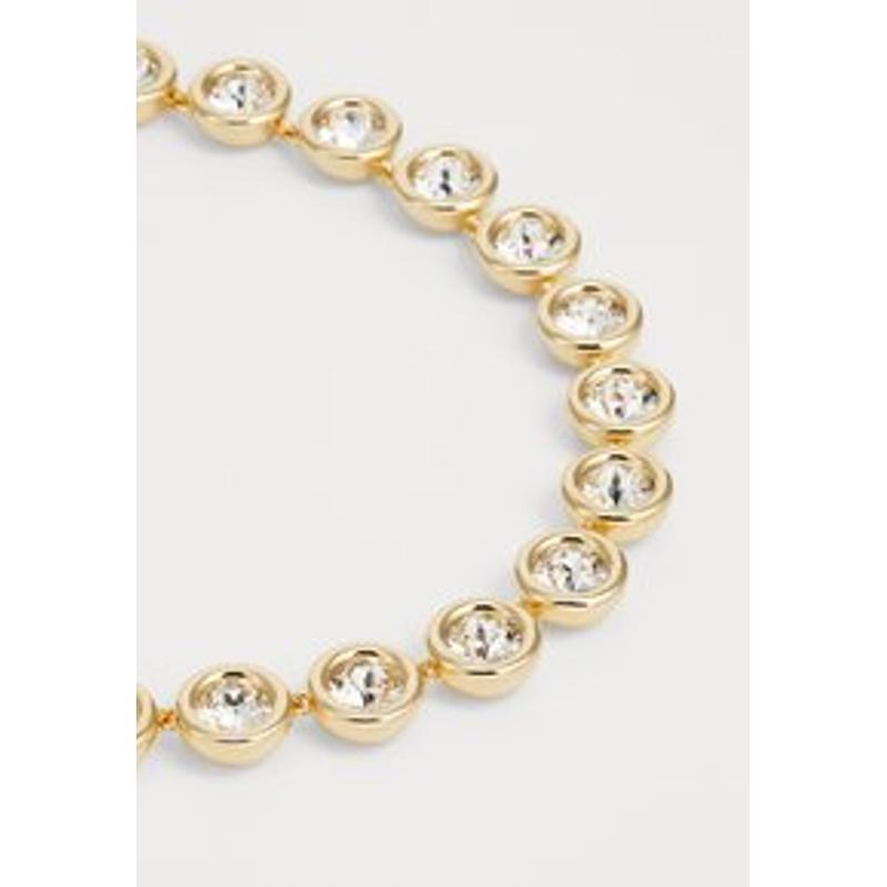 Swarovski闪耀水晶项链金色抛光优雅时尚女款饰品选择高清大图