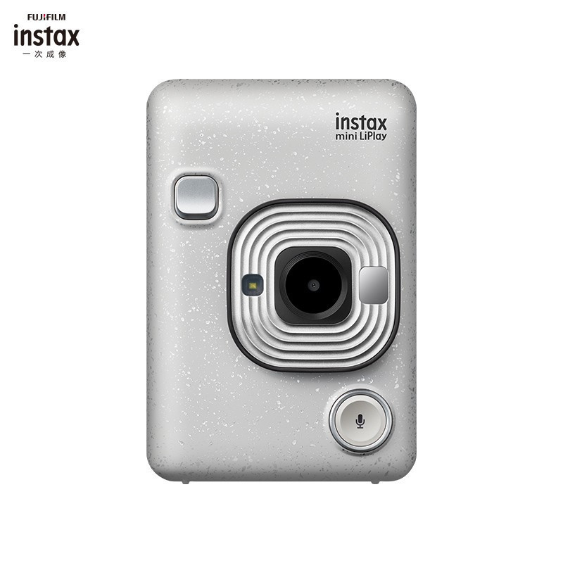 富士(FUJIFILM)instax mini LiPlay石英白 立拍立得 胶片相机 拍摄预览减少废片 手机照片打印高清大图