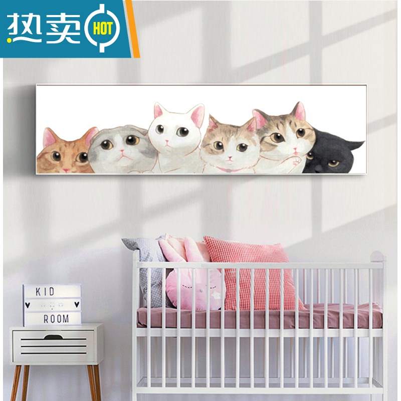 敬平横幅长条装饰画卧室酒店婚房简约大气挂画背景墙床头画卧室装饰画装饰画高清大图