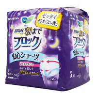 花王乐而雅(Laurier)裤型卫生巾 安睡裤5片 花王出品 日本进口