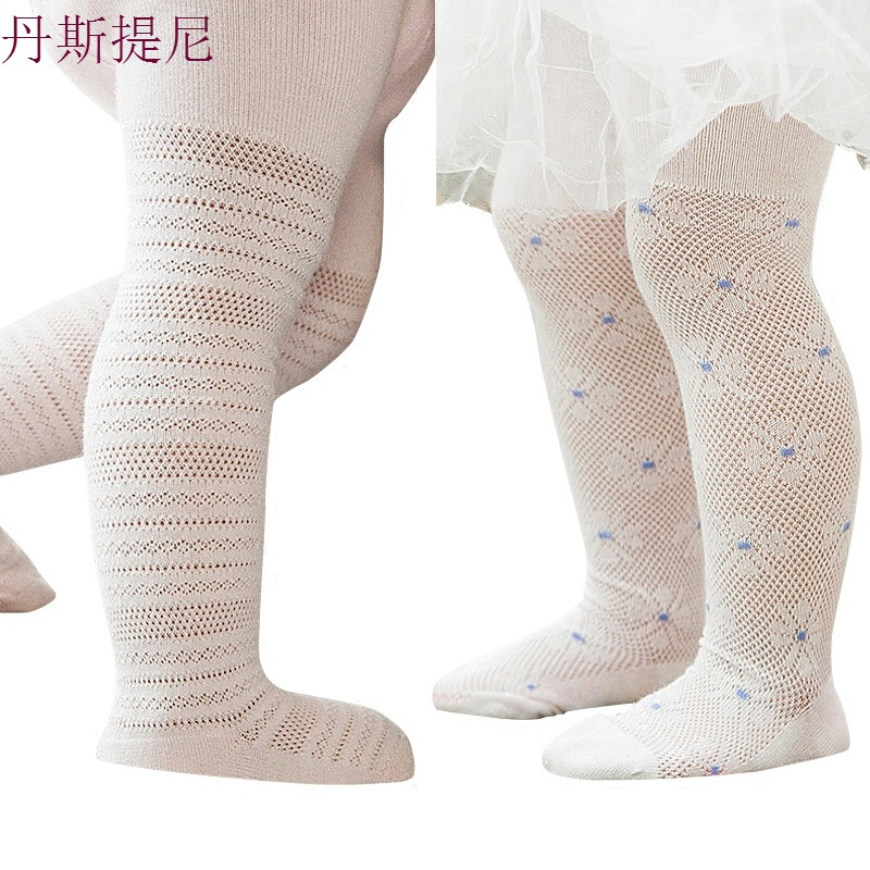 夏季女童宝宝连体袜子婴儿纯棉连裤袜大PP儿童打底裤薄款1-3-5岁