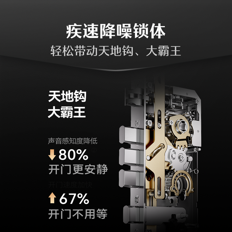 德施曼智能门锁人脸识别掌静脉猫眼大屏密码锁家用指纹锁小嘀Q2FV高清大图