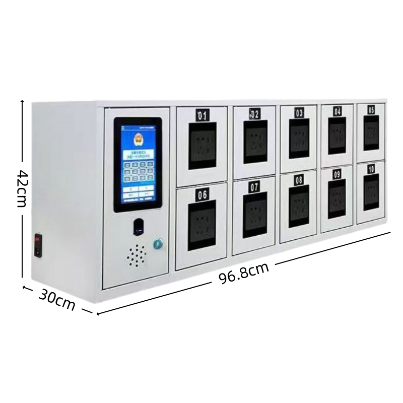 赛颐盛手机存放柜指纹10门968*300*420mm台高清大图