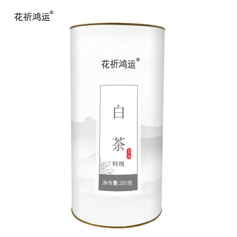 花祈鸿运 白茶特级200克桶