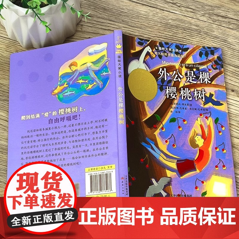外公是棵樱桃树 国际大奖小说升级版 意大利班卡雷力诺奖 儿童文学故事书小学生三四五六年级课外书阅读书籍儿童成长文学正版高清大图