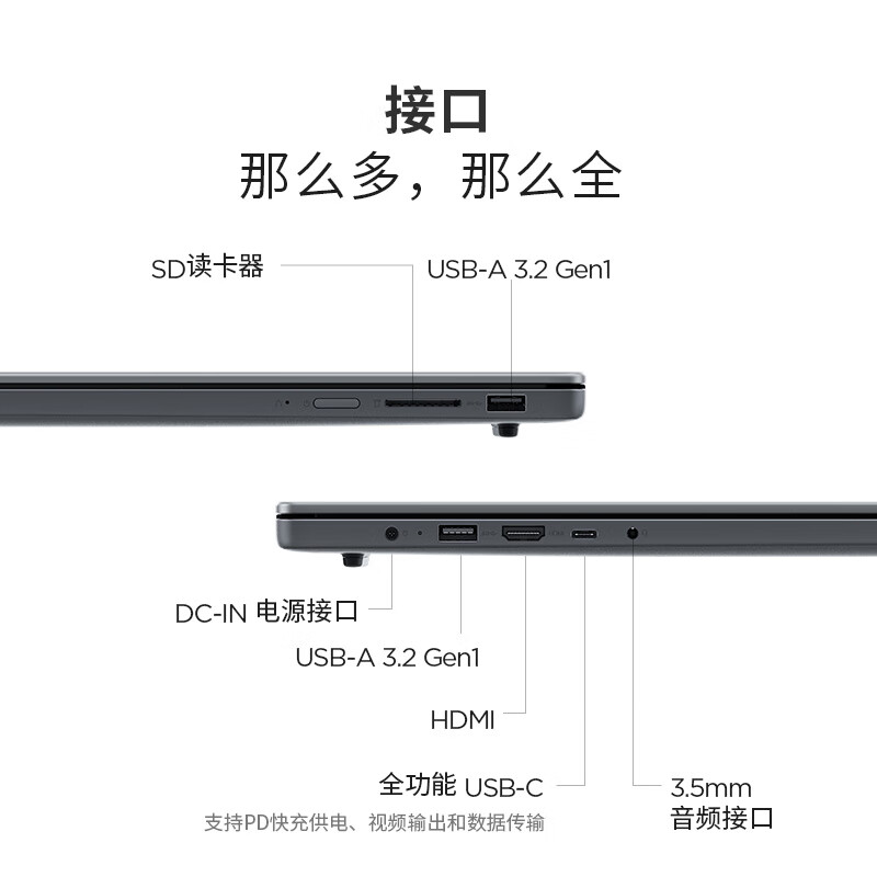 联想(Lenovo)小新16C/SE 16英寸高性能轻薄笔记本电脑 i5-13420H 16G 512G SSD 可扩展内存硬盘 商用学习办公娱乐高清大图