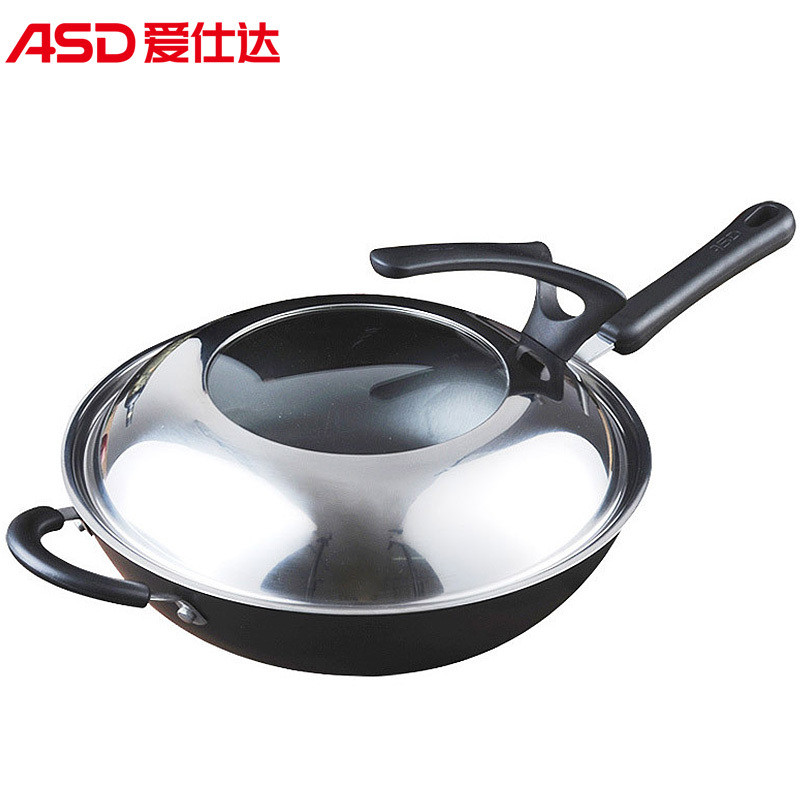 爱仕达(ASD) 锅具34CM锈不了铁锅炒菜锅铁锅锅具CF34B1J高清大图