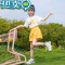 绿彩虹光女童夏装套装2023新款中大童洋气时髦儿童装10岁女孩网红短袖夏.