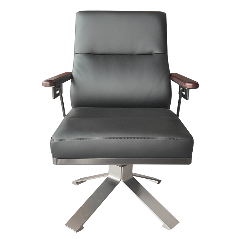 广亿隆办公椅钢制直班椅子旋转升降中靠背座椅65*65*95cm/把高清大图