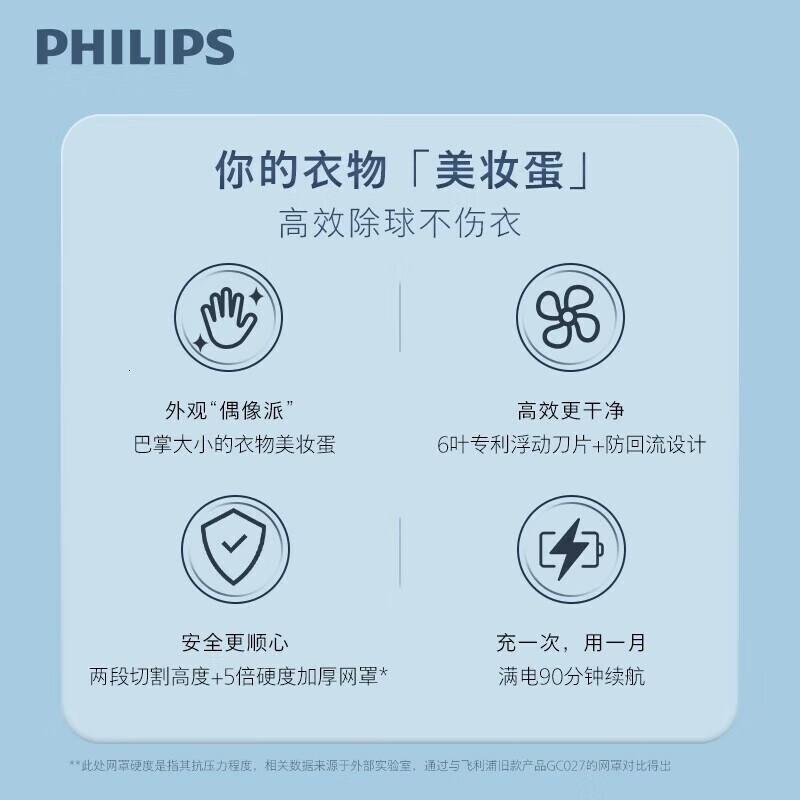飞利浦(PHILIPS)毛球修剪器 衣物去毛球器 可分离毛球盒 衣服家用剃球器 GCA2100/20-充电款高清大图