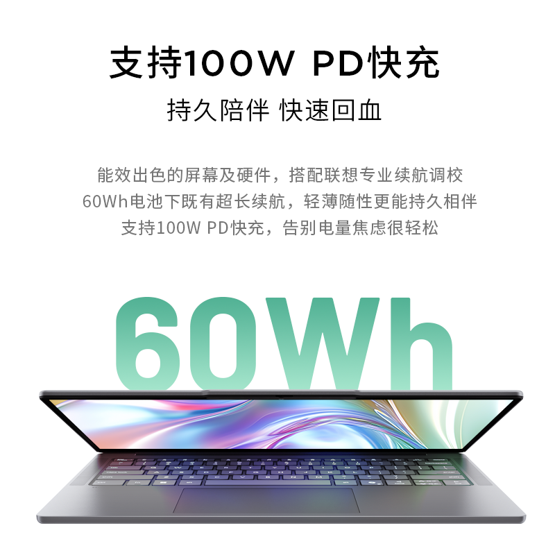 联想小新14 14英寸轻薄笔记本电脑(锐龙U5-135H 16G 512G 高色域 400nit 120Hz高刷)高清大图