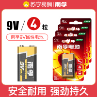 南孚(NANFU) 9v碱性电池4粒 万用表通用型 适用于红外线测温仪专用仪器遥控器等
