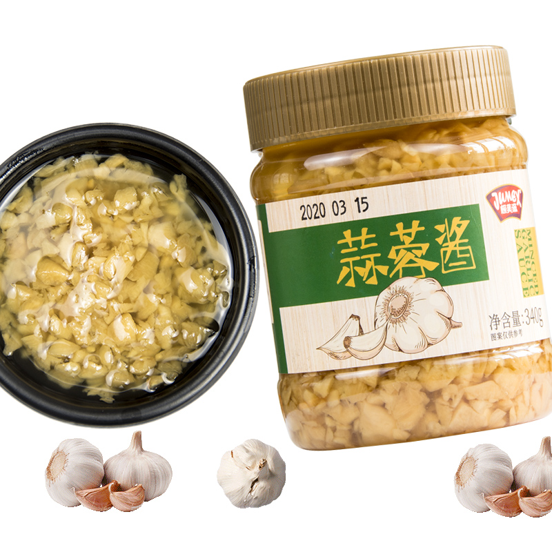 极美滋蒜蓉酱340g家用生蚝扇贝粉丝烧烤茄子火锅大蒜酱高清大图