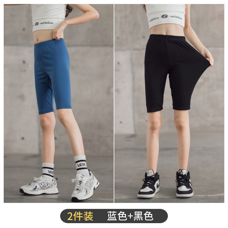 女童五分打底裤夏季薄款莫代尔儿童防走光大童夏装安全短裤配裙子